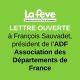 Lettre ouverte à François Sauvadet, Président de l’Association des Départements de France